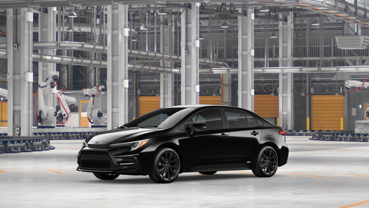 New 2026 Midnight Black Metallic Toyota Hybrid SE image 2