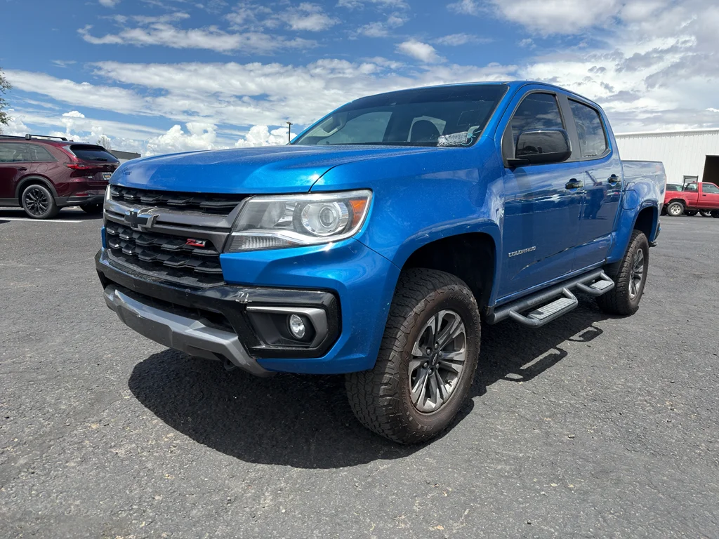 Used 2022 Bright Blue Metallic Chevrolet 4WD Z71 image 1