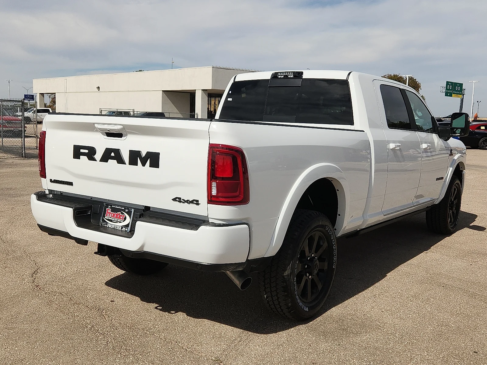 New 2027 Bright White Clear-Coat  Paint Ram LARAMIE MEGA CAB 4X4 6