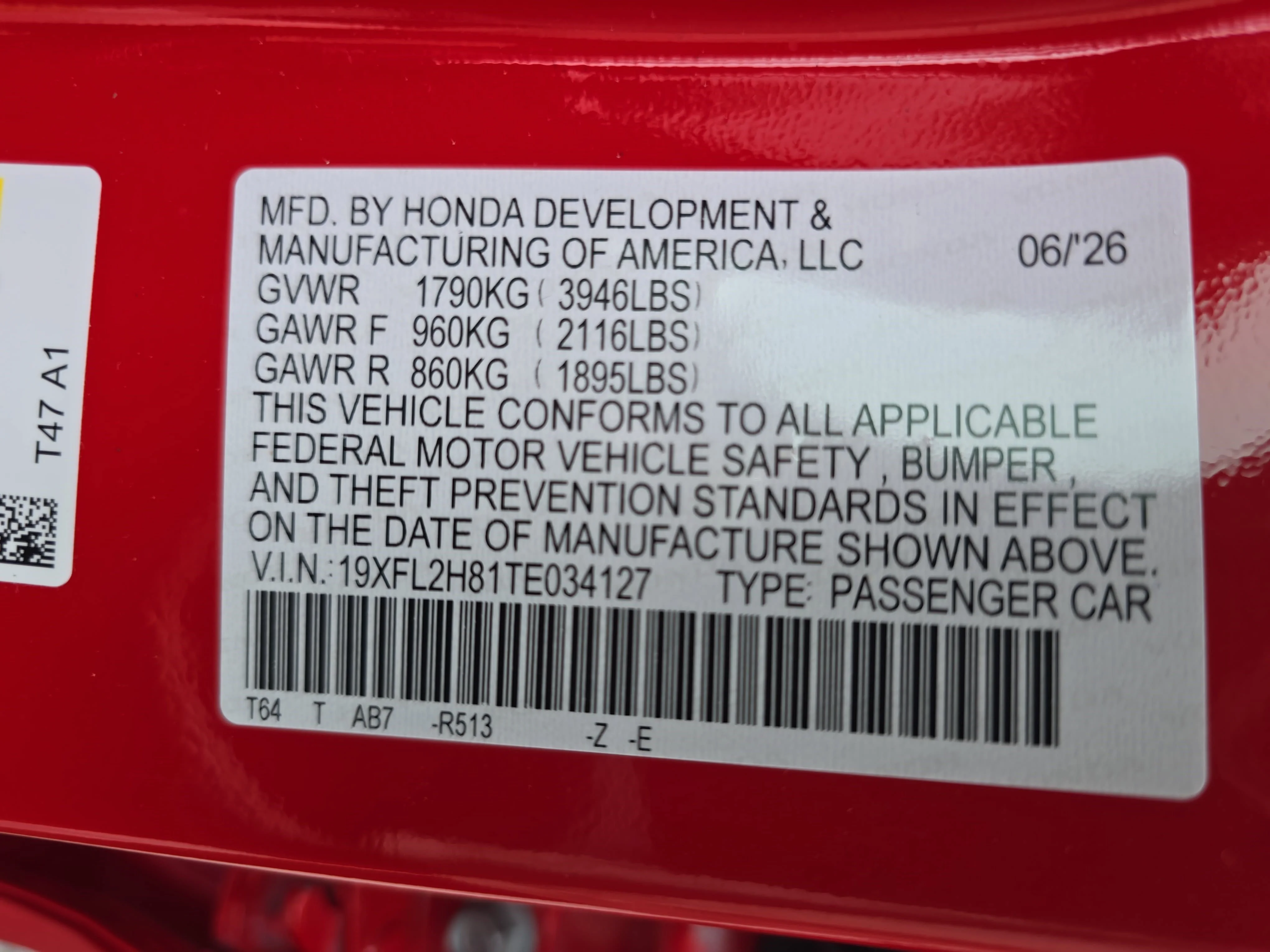 New 2026 Rallye Red Honda Sport image 33