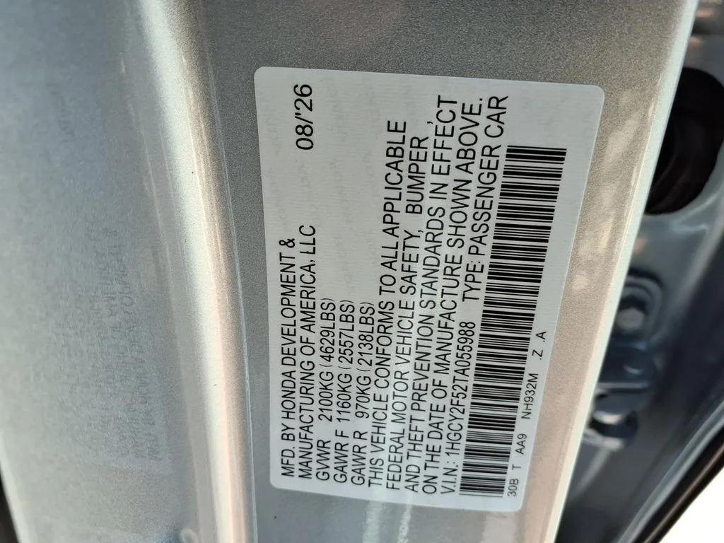 New 2026 Solar Silver Metallic Honda Sport Hybrid image 19