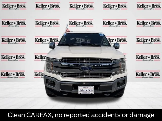 Certified Used 2018 White Platinum Clearcoat Metallic Ford Lariat image 2