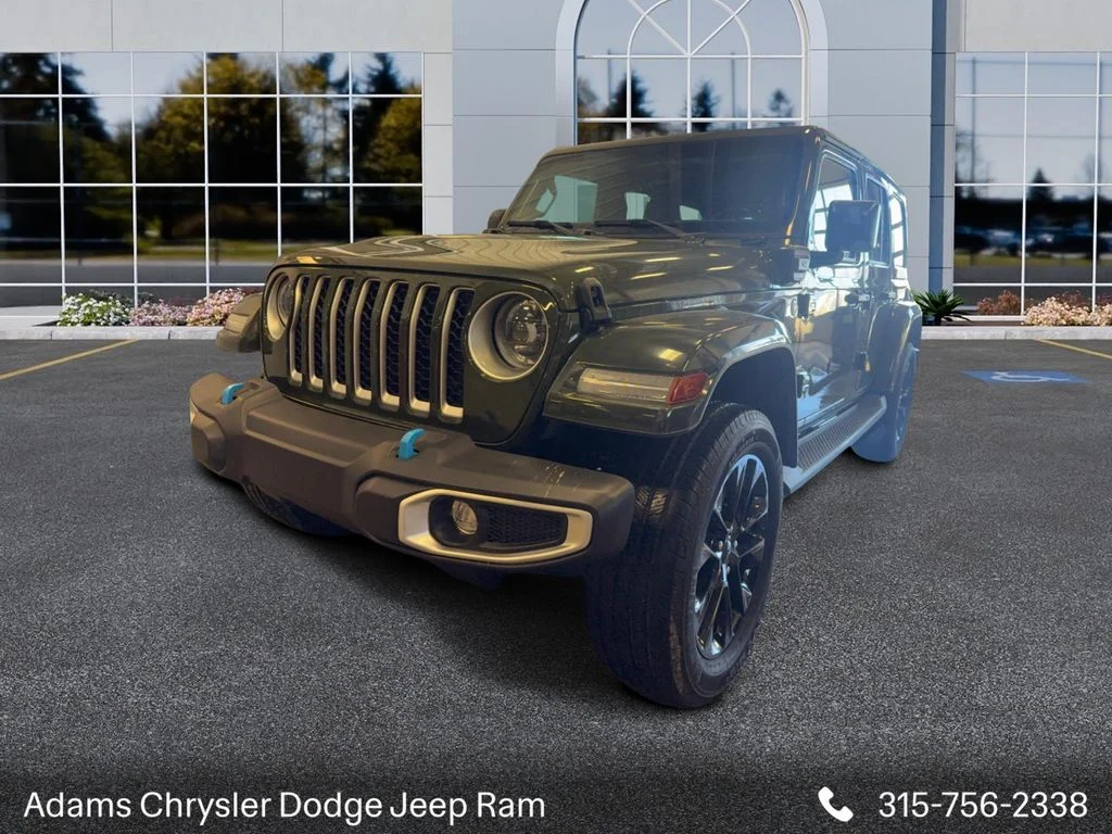 Used 2023 Green Jeep Sahara 4xe image 3