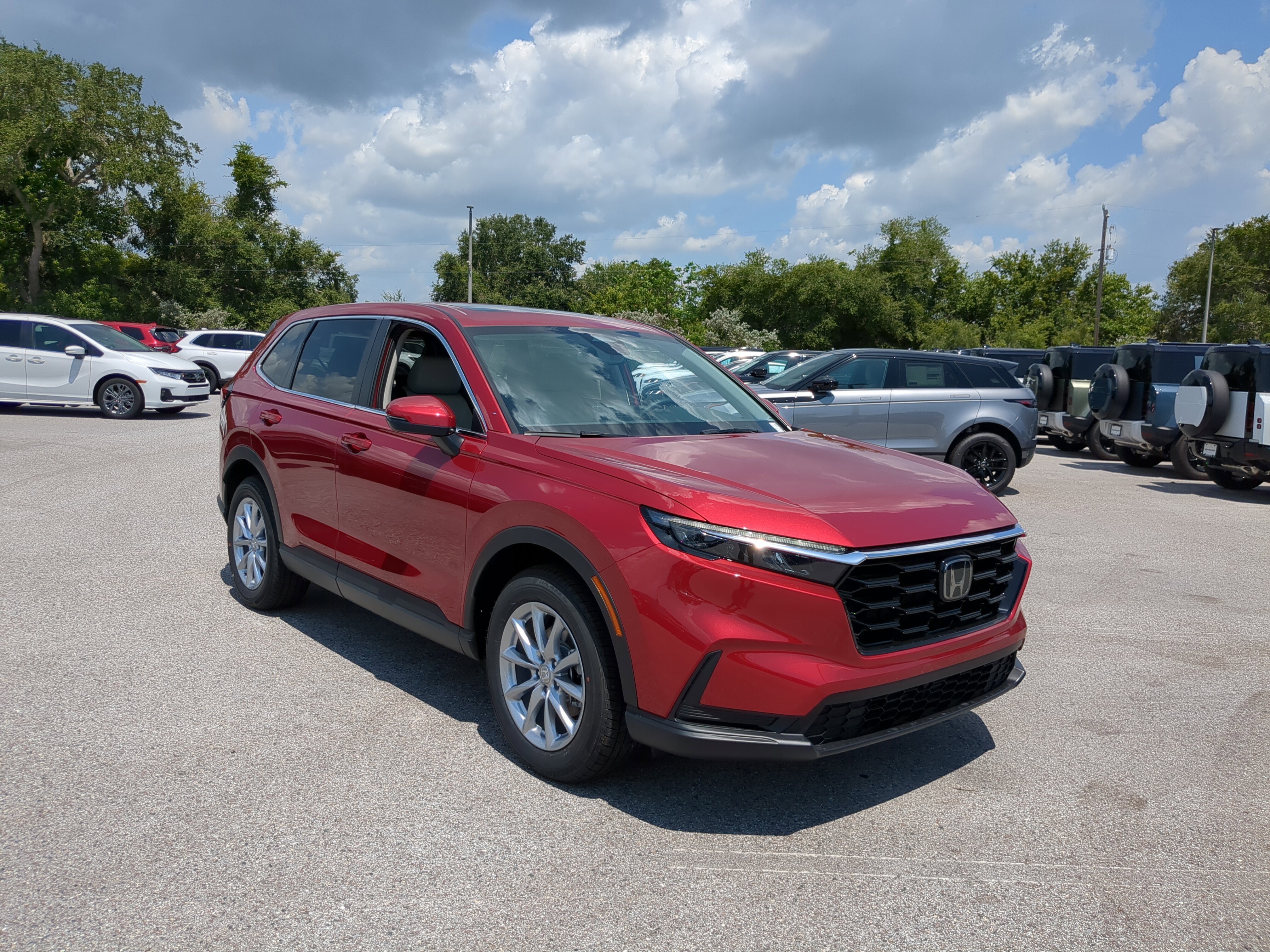New 2026 Radiant Red Metallic Honda EX image 1