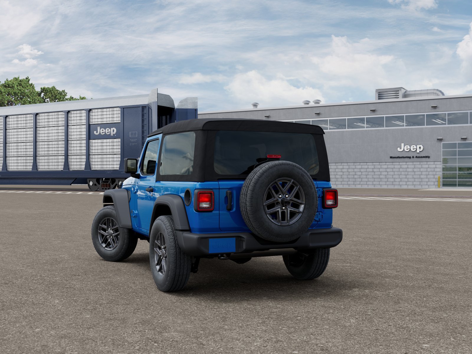 New 2026 Hydro Blue Pearl-Coat Exterior Paint Jeep Sport S image 29