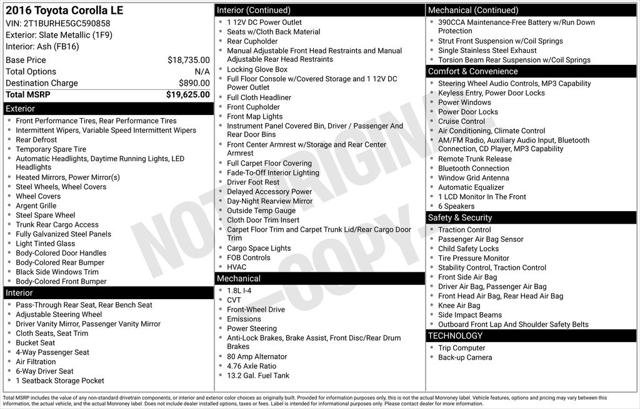 Certified Used 2016 SLATE METALLIC Toyota  image 6