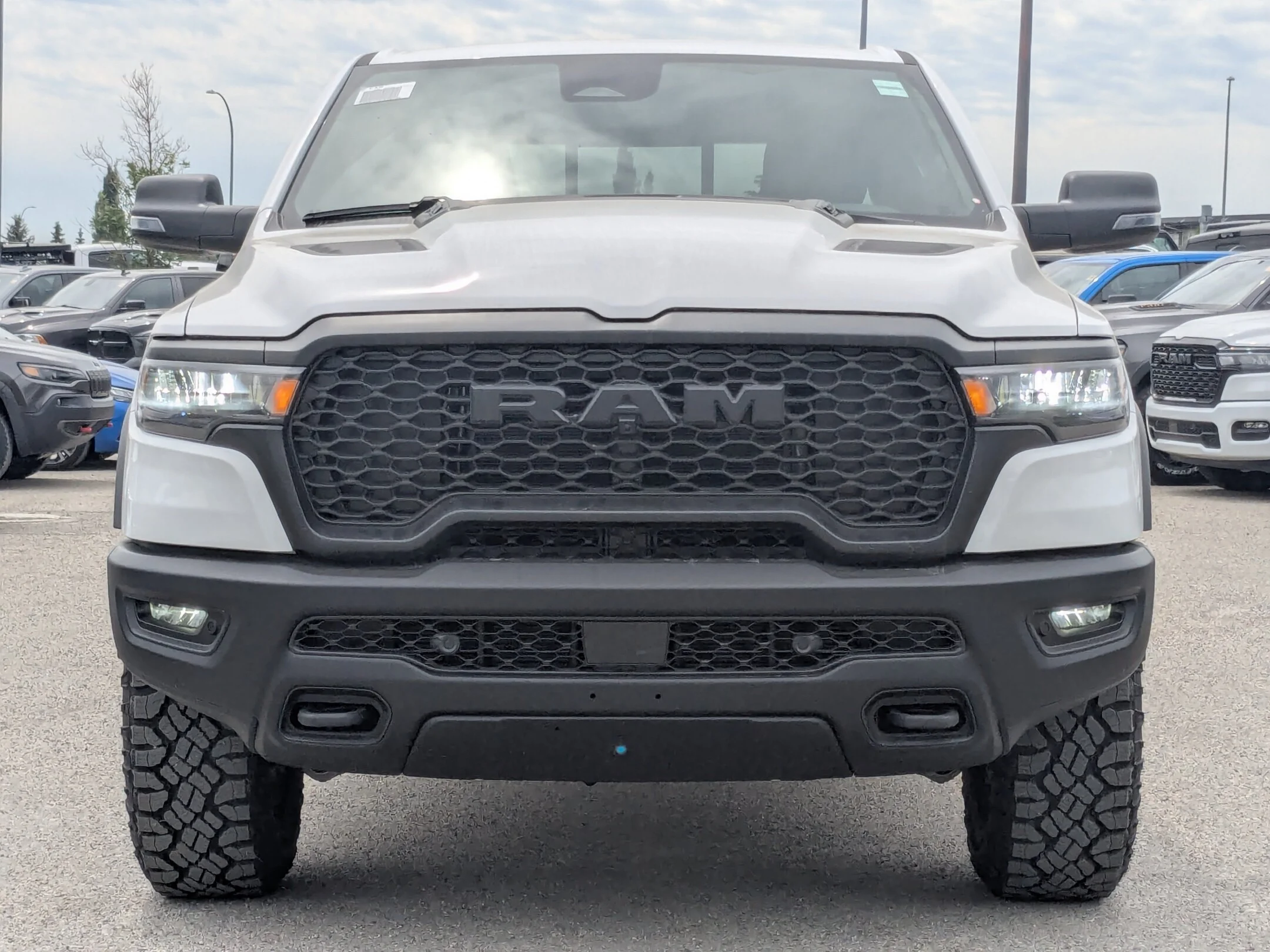 New 2026 White RAM Rebel - - Steel Sport Hood - Skid Plates - Rear Wheelhouse Liners - Trailer Sway Control & More! image 3