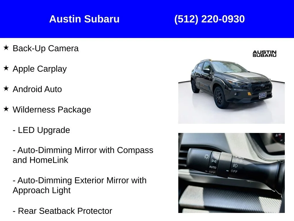 New 2026 Black Subaru Wilderness image 9