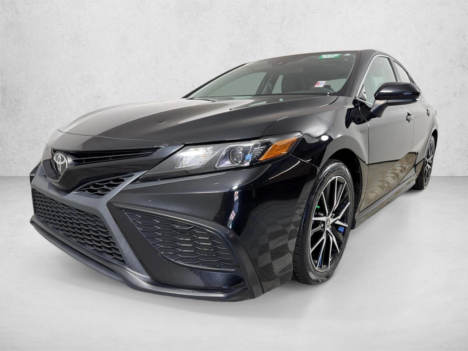 Certified Used 2021 Midnight Black Metallic Toyota SE image 7