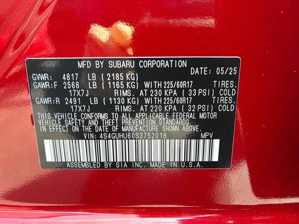 Used 2025 Red Subaru Wilderness image 17