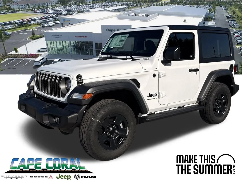 New 2026 Bright White Clear-Coat Exterior Paint Jeep Sport image 1
