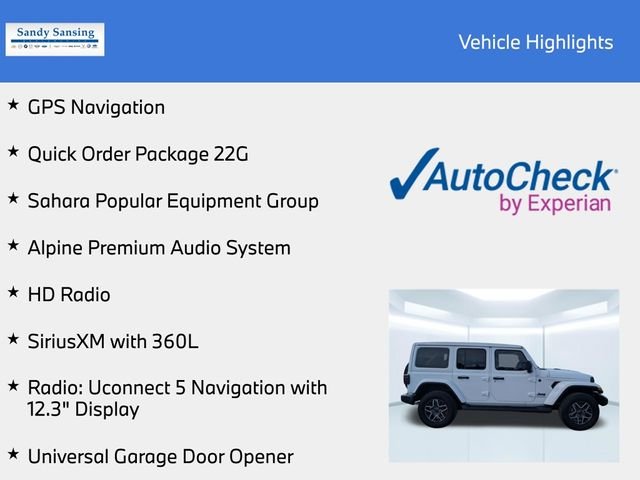 New 2026 Bright White Clear-Coat Exterior Paint Jeep Sahara image 7