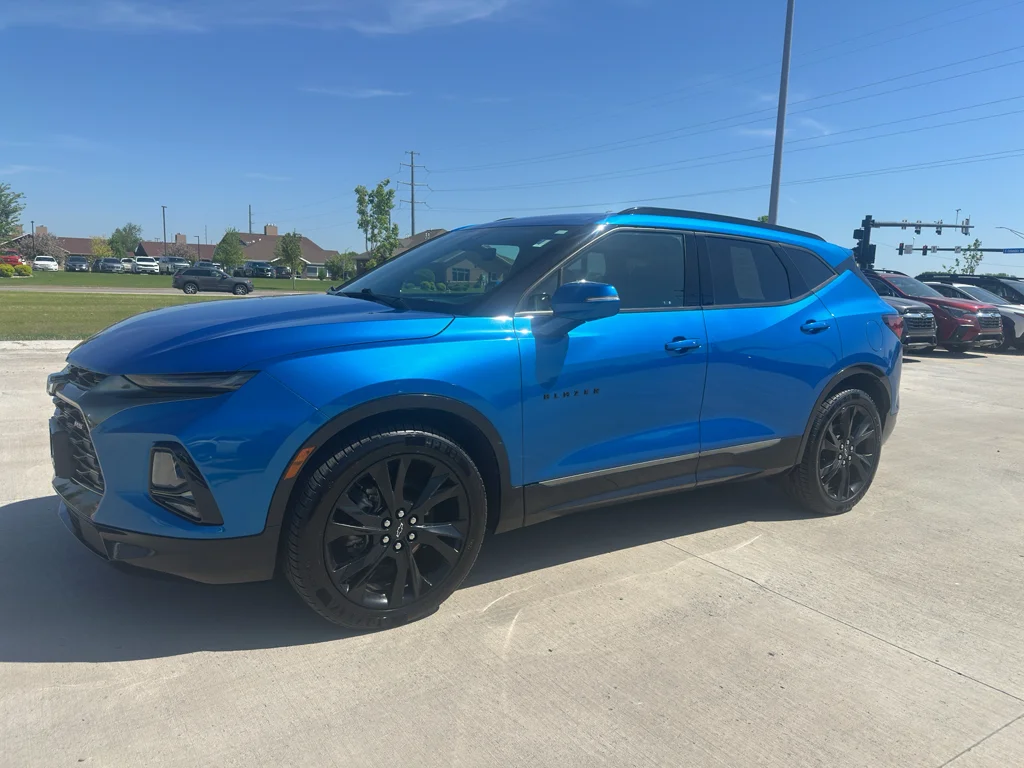 Used 2021 Bright Blue Metallic Chevrolet RS image 2