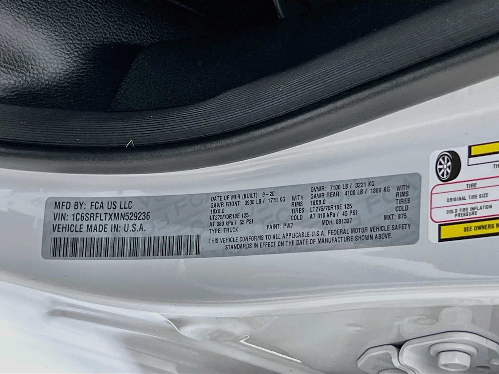 Used 2021 Bright White Clearcoat Ram Rebel image 33