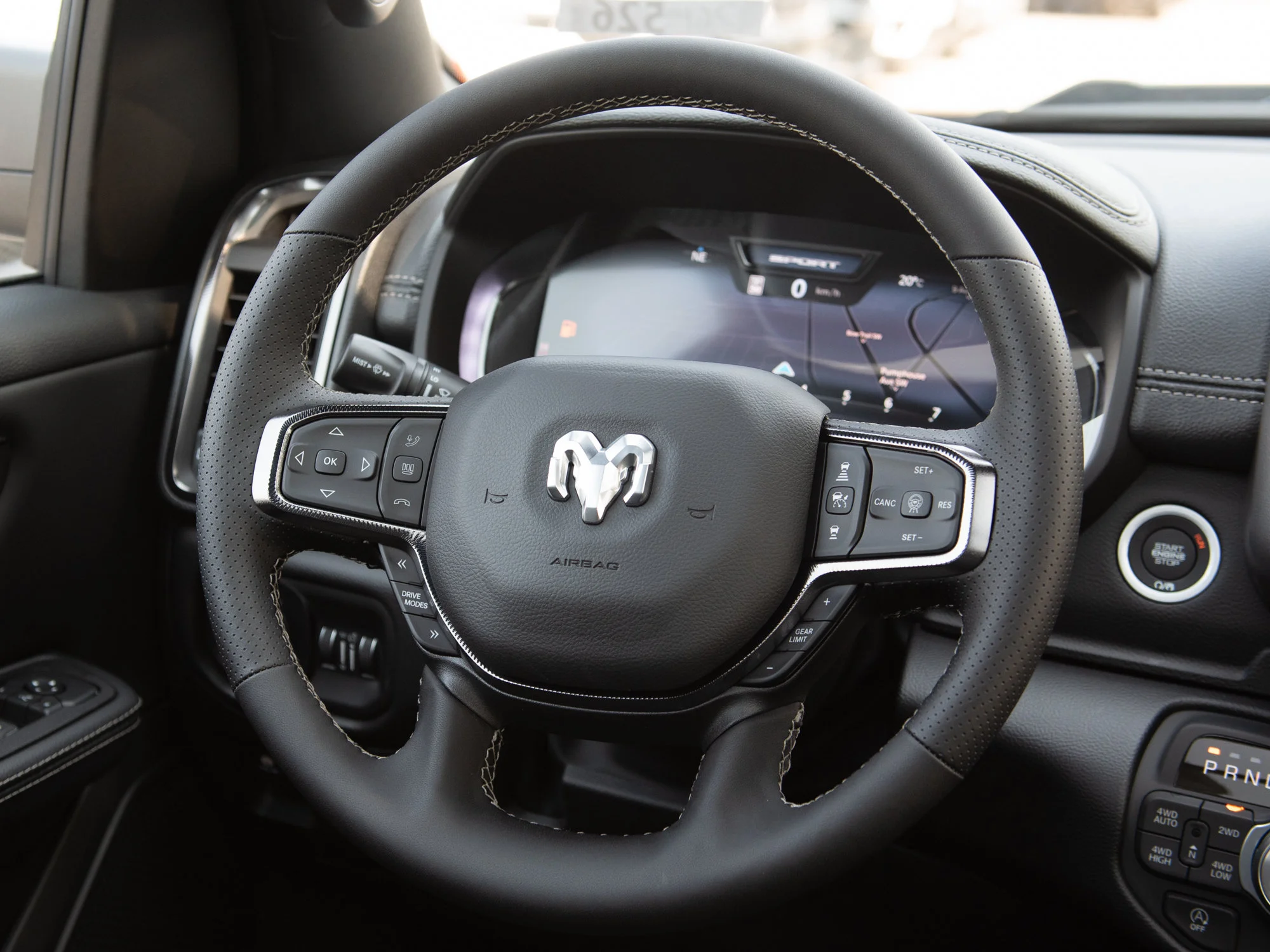 New 2026 Blue RAM Sport* Crew Cab 4x4, Panoramic Sunroof, Heated Seats, Alpine Audio image 14