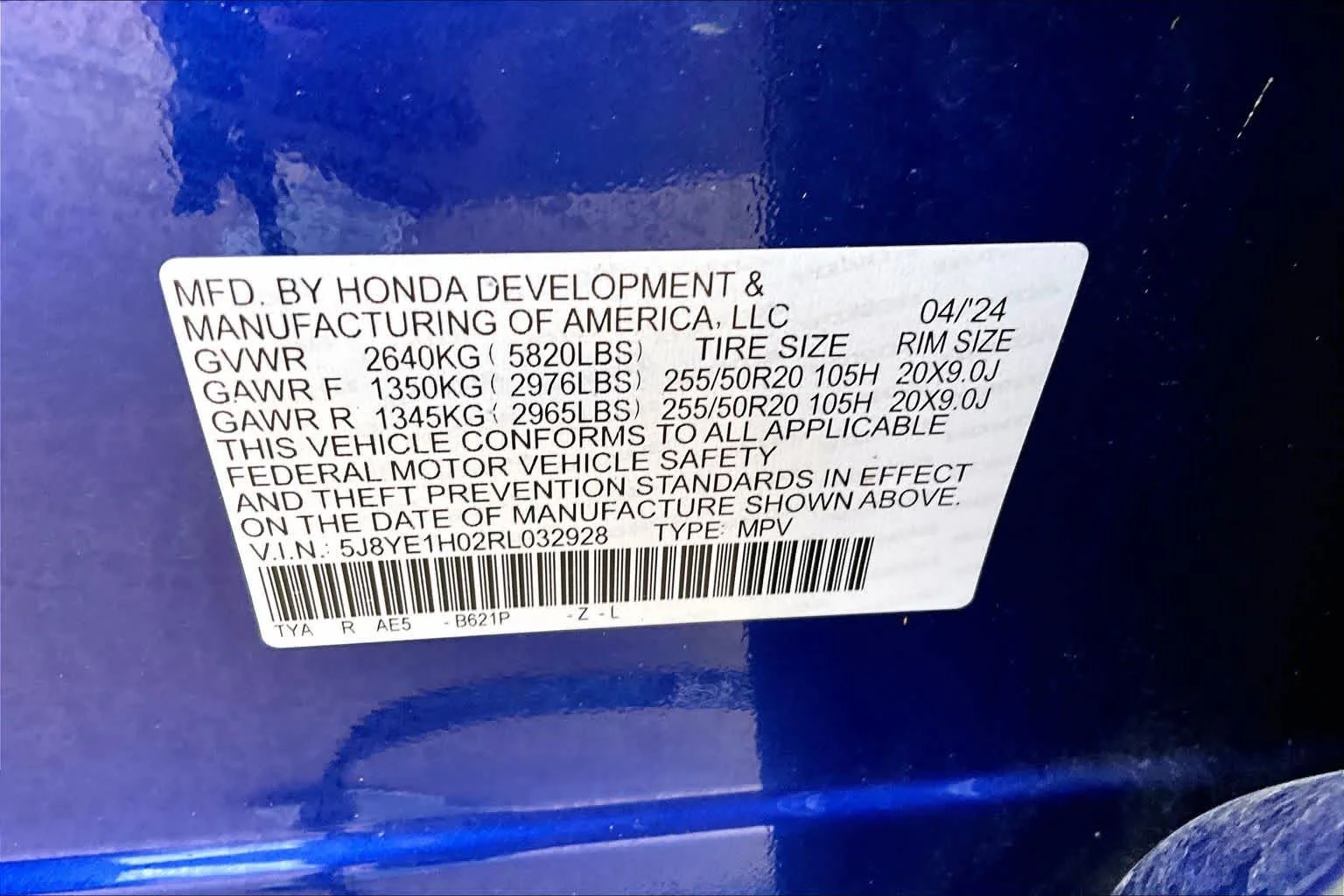 Used 2024 Apex Blue Pearl Acura w/A-Spec Package image 35