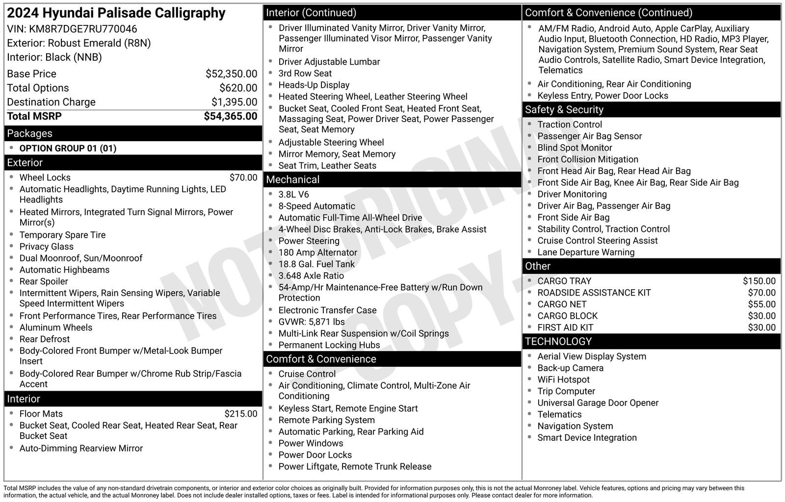 Certified Used 2024 Green Hyundai Calligraphy image 76