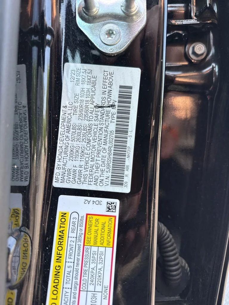 Certified Used 2024 Crystal Black Pearl Honda Sport-L image 23