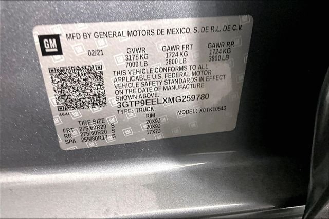 Used 2021 Gray GMC AT4 image 5
