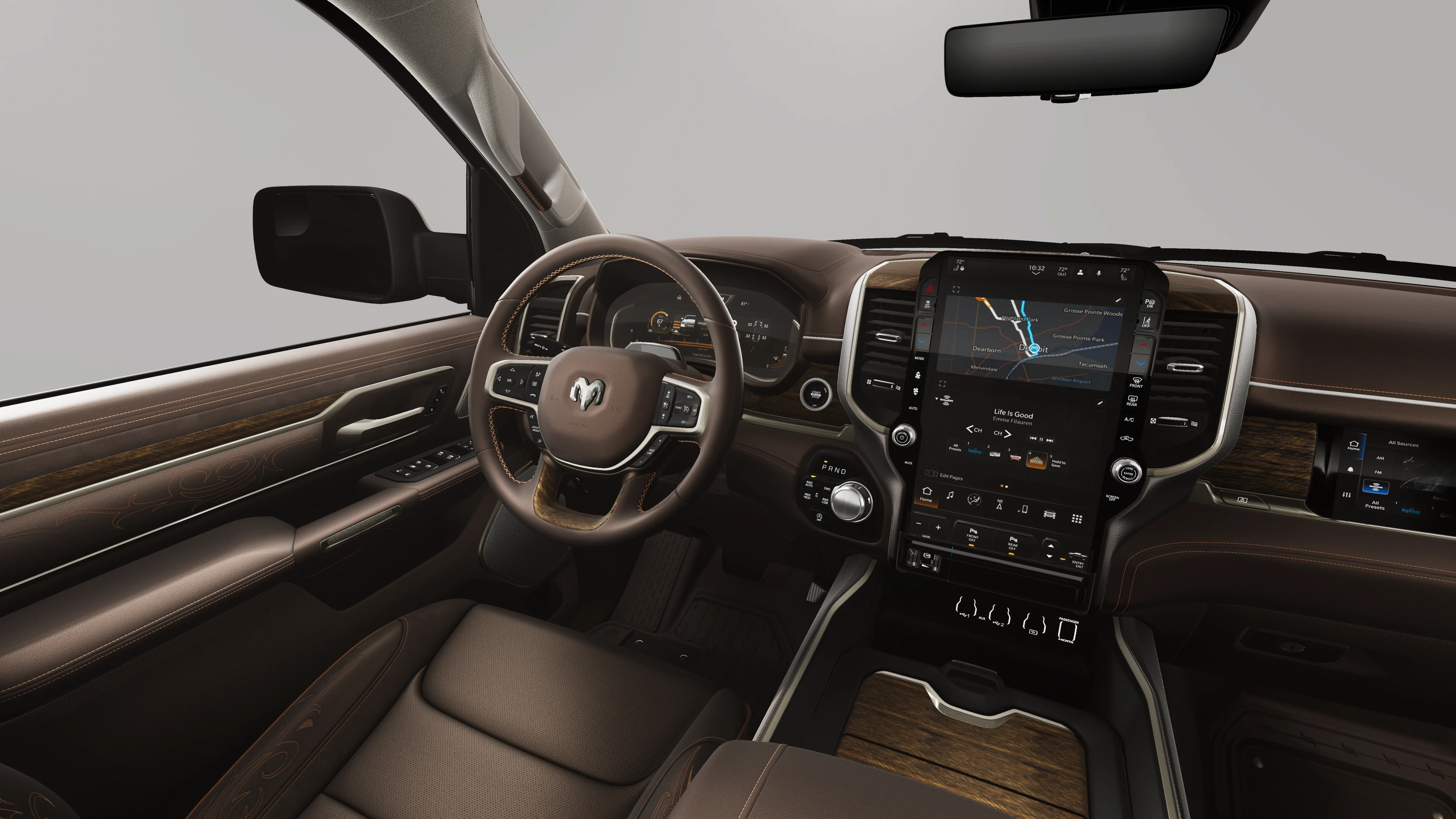 New 2026 Ivory White Tri-Coat Pearl-Coat Exterior Paint RAM Limited Longhorn image 8