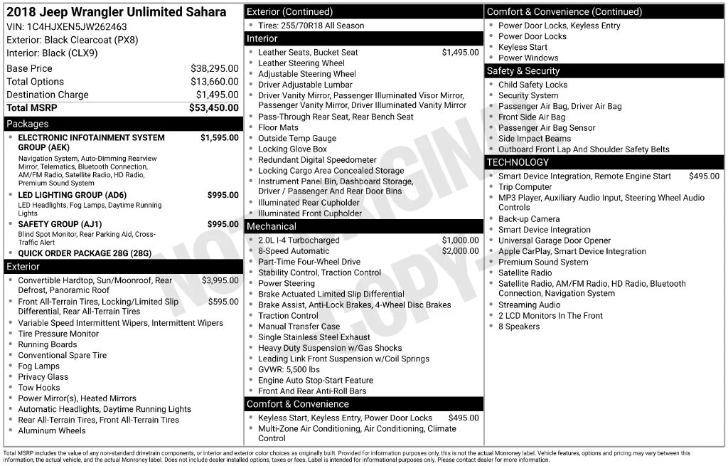 Used 2018 Black Jeep Unlimited Sahara image 40