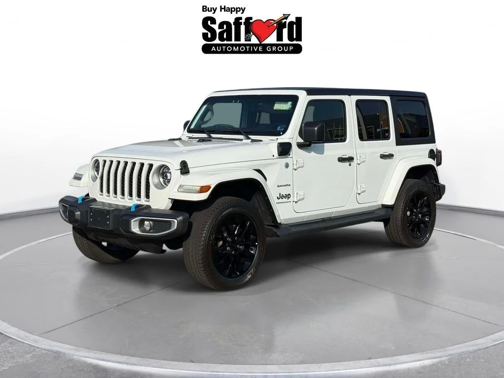 Used 2023 White Jeep Sahara 4xe image 1