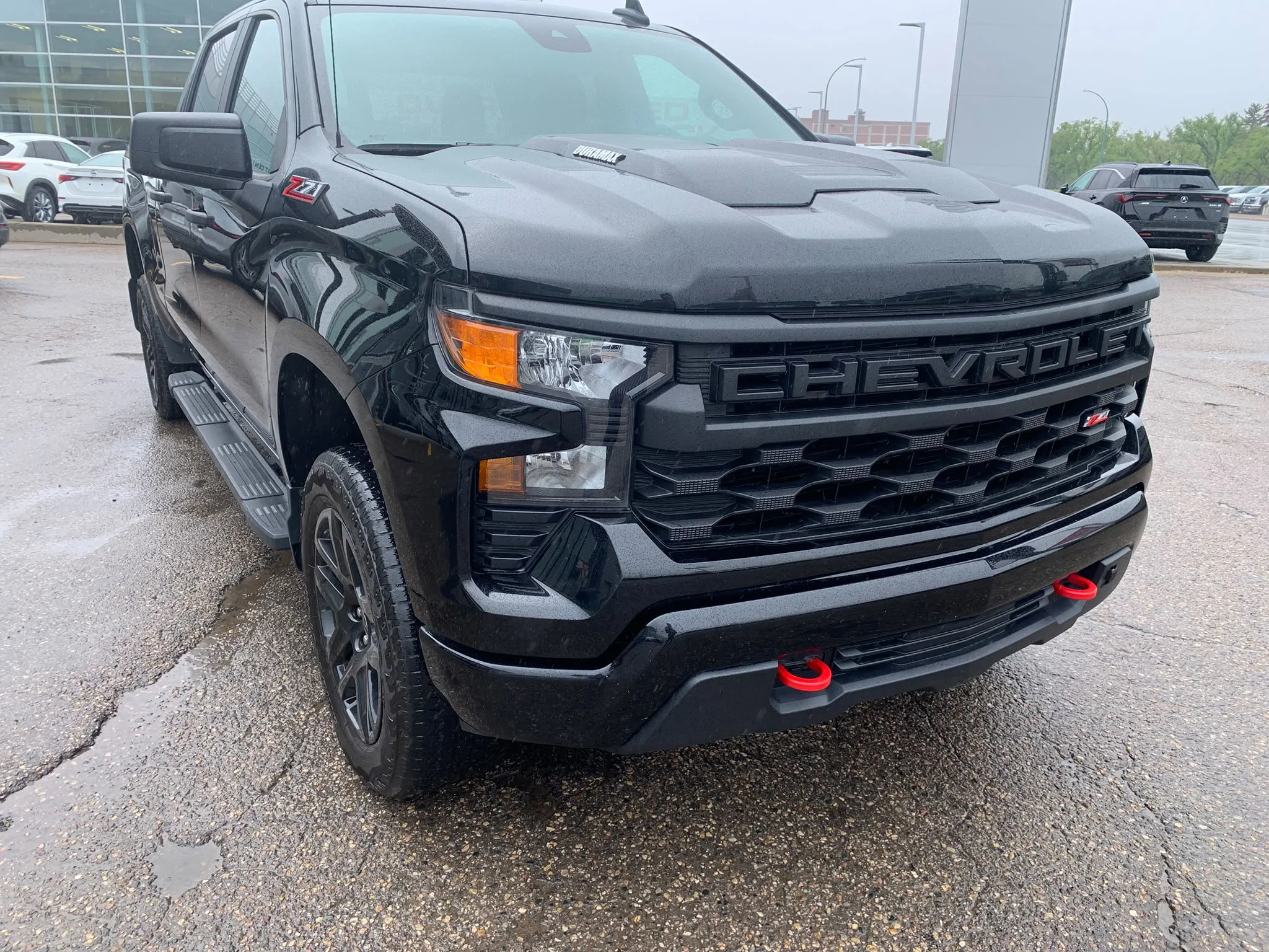 Certified Used 2024 Black Chevrolet Custom Trail Boss*3.0L Duramax | 6 Pass | Adaptive Cruise | Remote Start | 6ft Box | Tow Pkg image 5