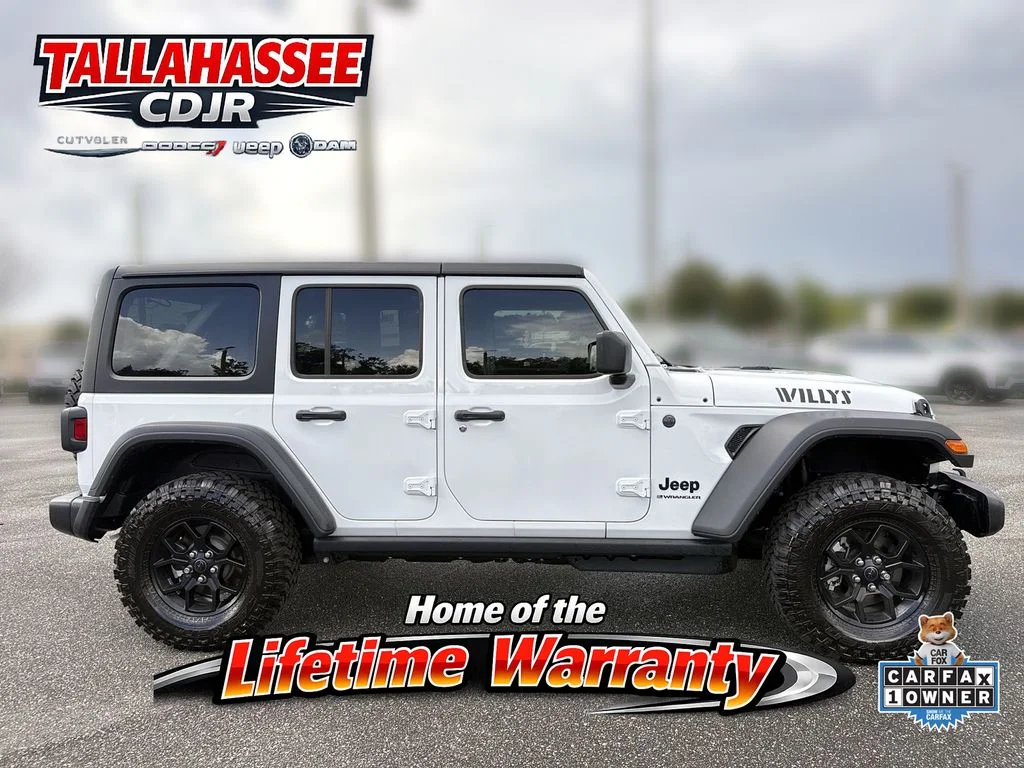 Used 2026 Bright White Clearcoat Jeep Willys image 2
