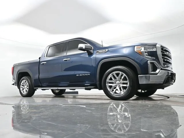 Used 2021 PACIFIC BLUE METALLIC GMC SLT image 22