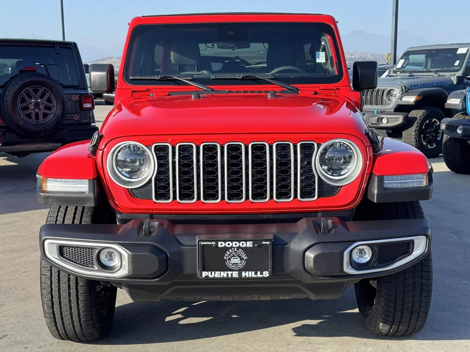 Certified Used 2025 Firecracker Red Clearcoat Jeep Sahara image 3