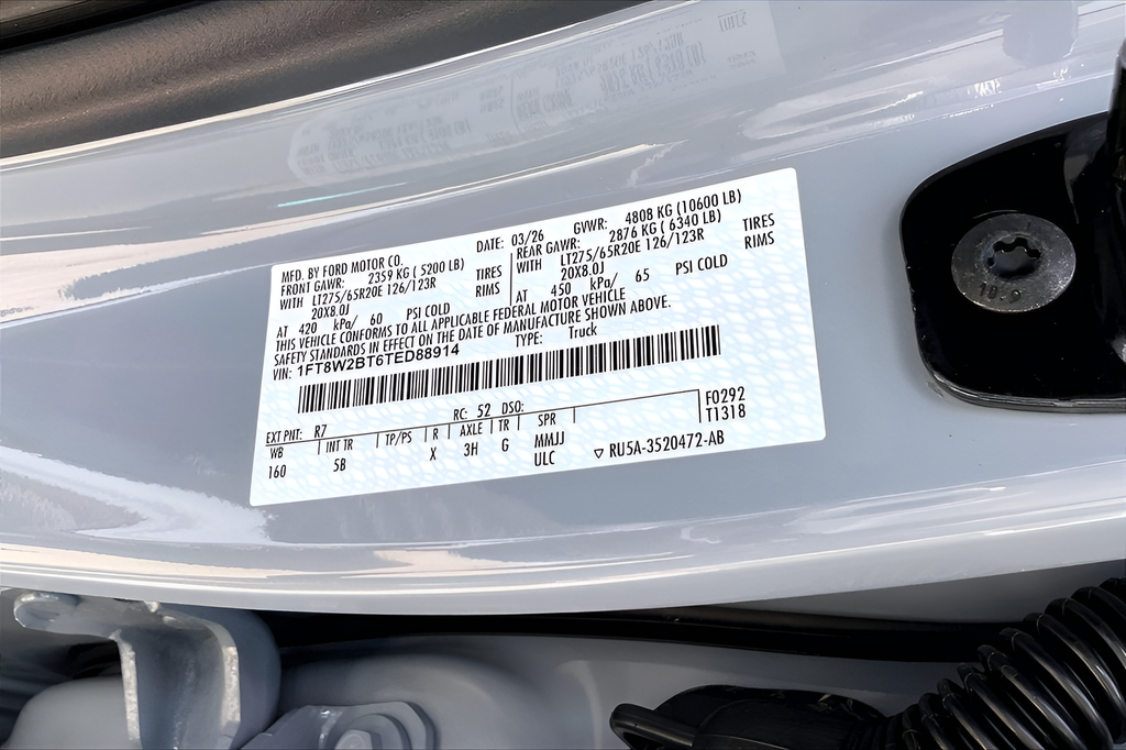 New 2026 Glacier Gray Metallic Tri-Coat Ford Lariat image 18