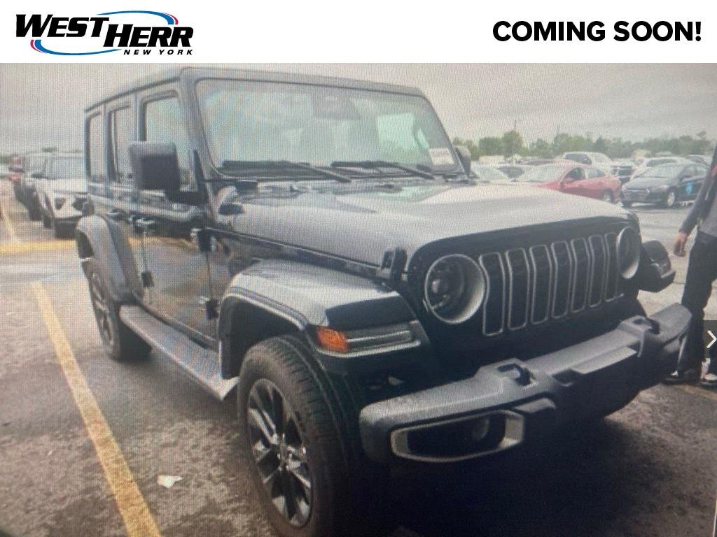 Used 2025 Black Clearcoat Jeep Sahara image 1