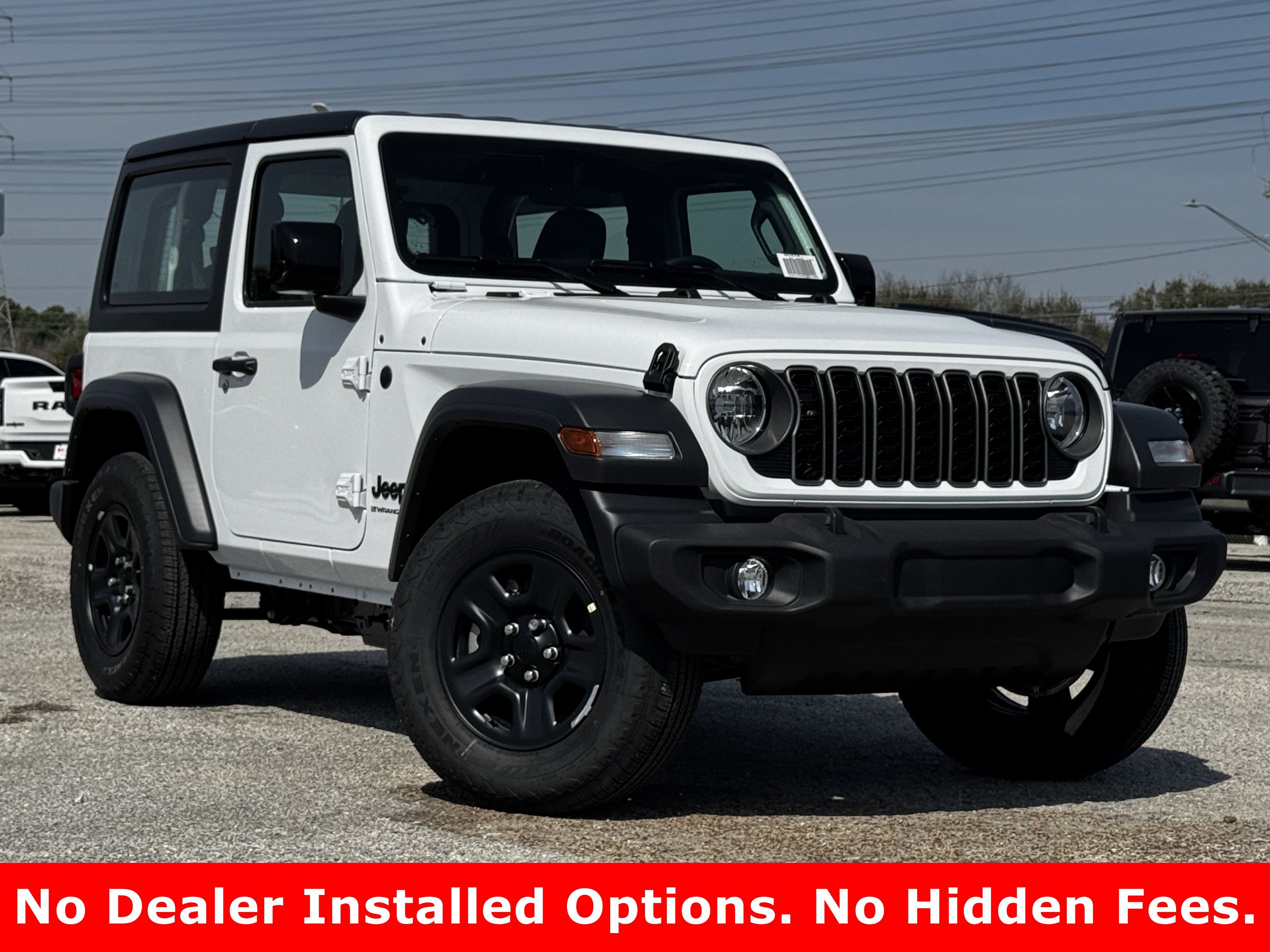 New 2026 Bright White Clear-Coat Exterior Paint Jeep Sport image 2