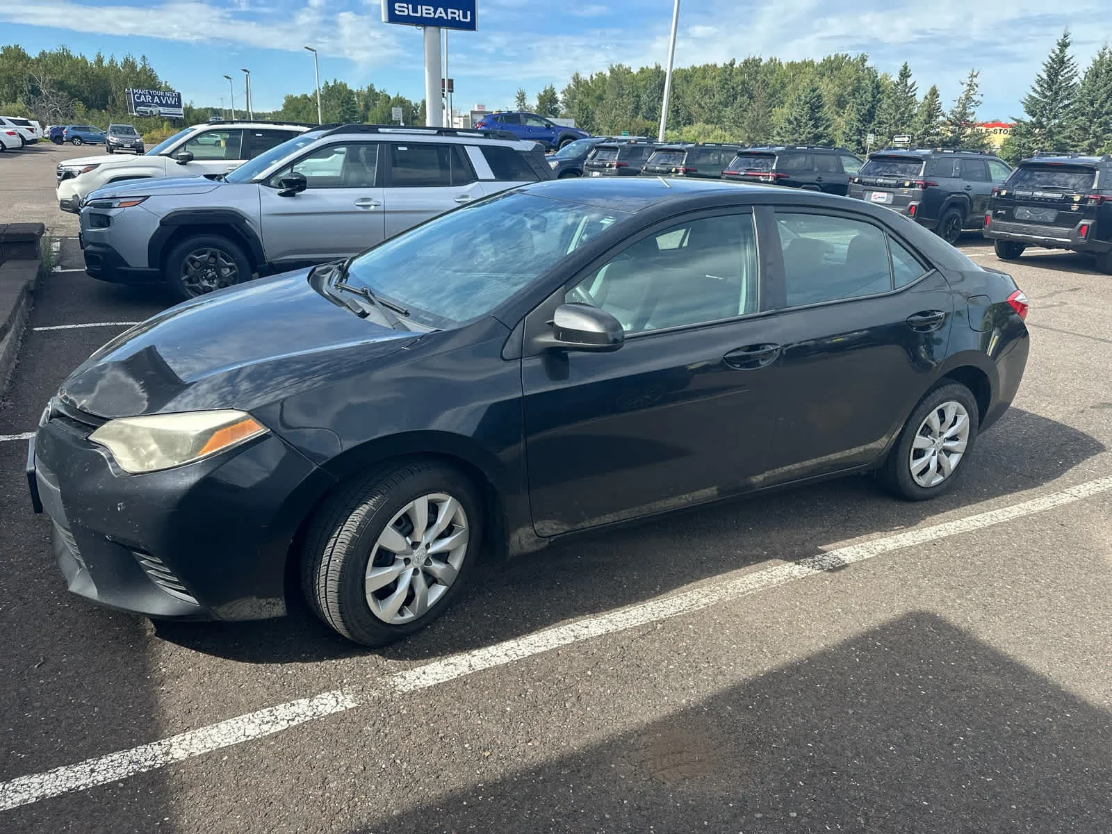 Used 2014 Toyota Corolla LE with VIN 2T1BURHE4EC134170 for sale in Hermantown, Minnesota