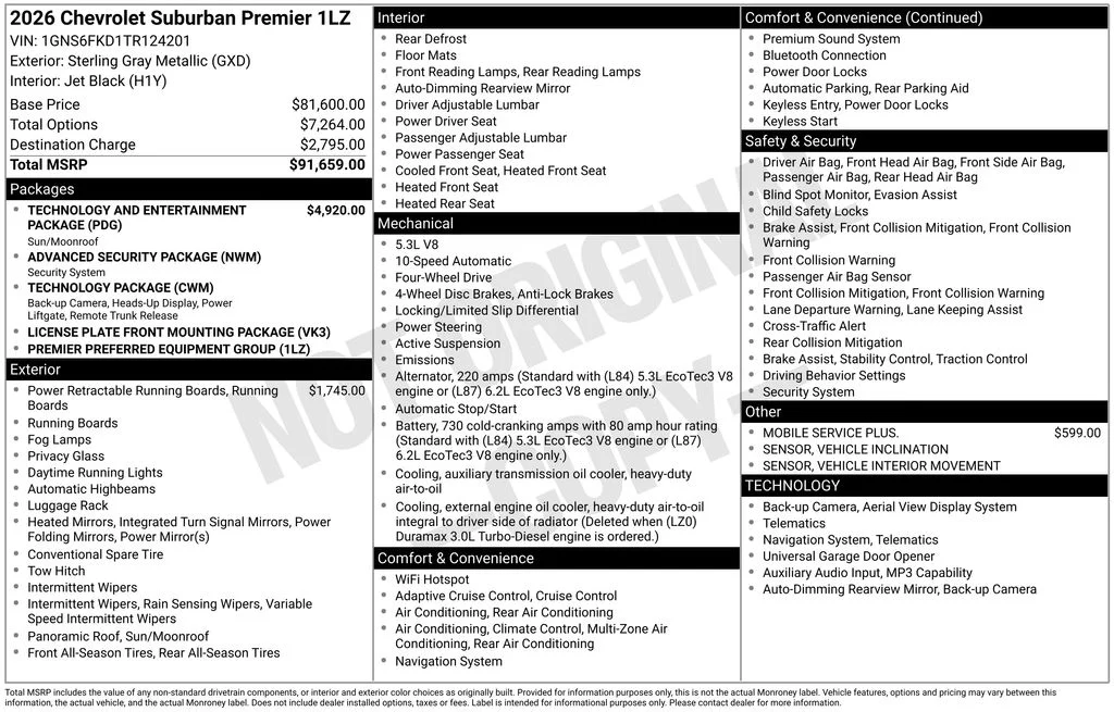 New 2026 Gray Chevrolet Premier image 2