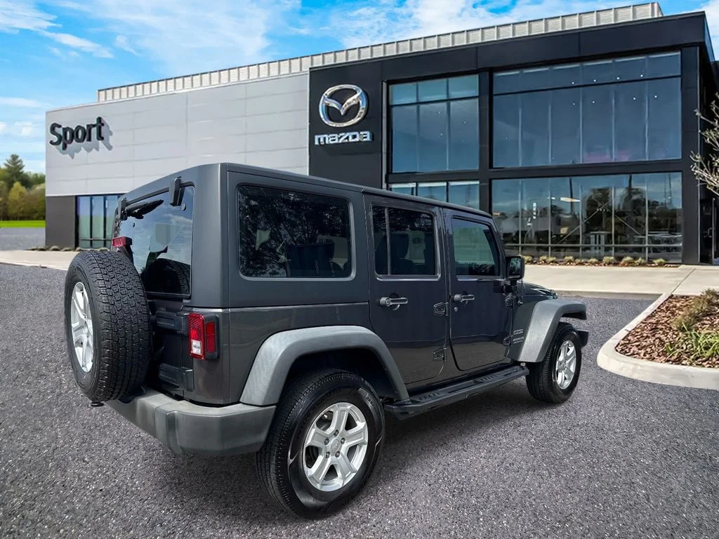 Used 2017 Gray Jeep Unlimited Sport image 3