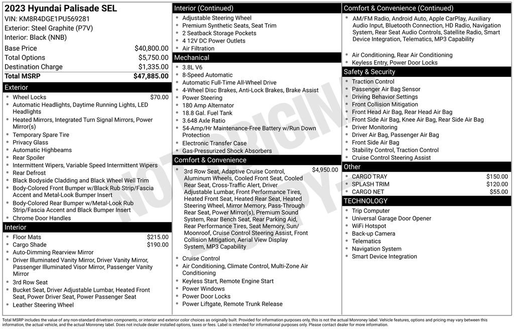 Used 2023 Gray Hyundai SEL image 33