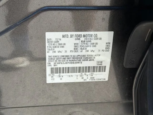 Used 2017 Gray Ford SEL image 30