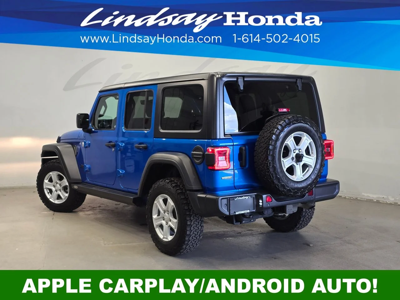 Used 2021 Hydro Blue Pearl Coat Jeep Unlimited Sport S image 4