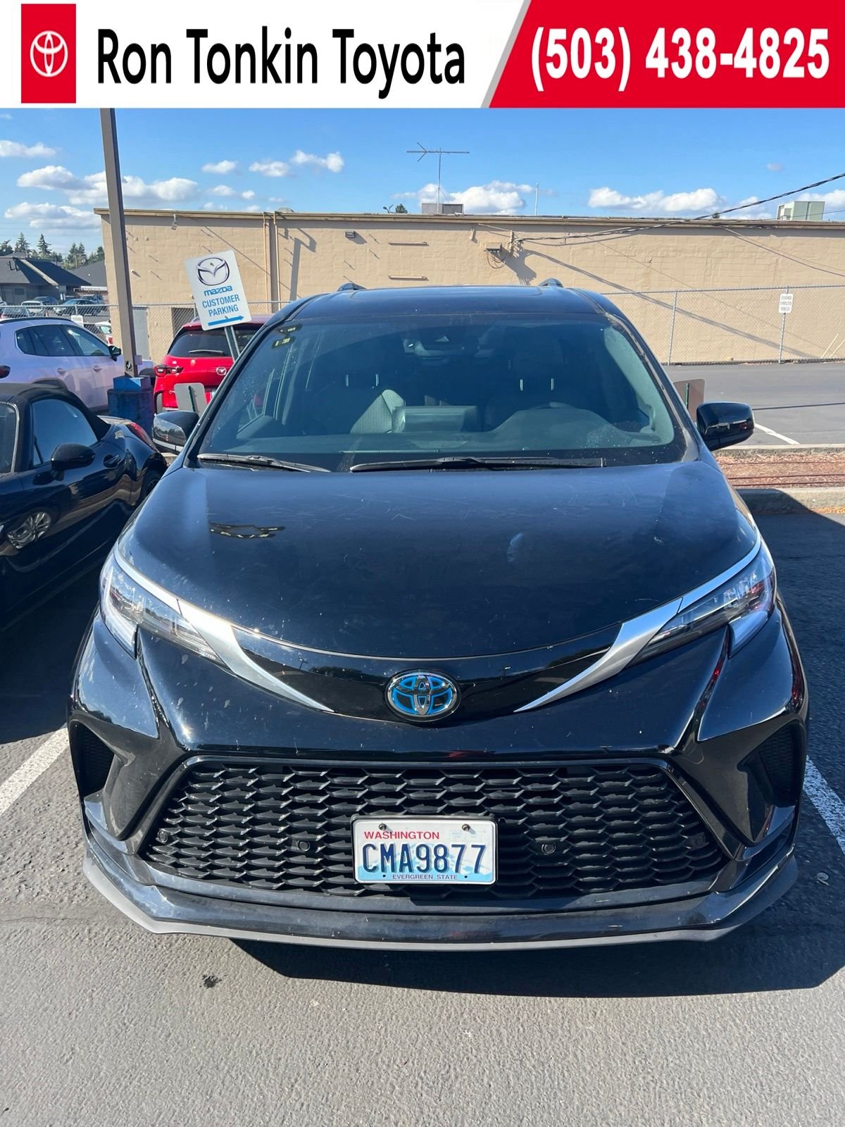 Used 2023 Midnight Black Metallic Toyota XSE image 1
