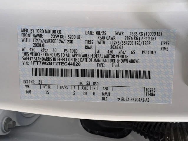 New 2026 Oxford White Ford F-250® XL image 21