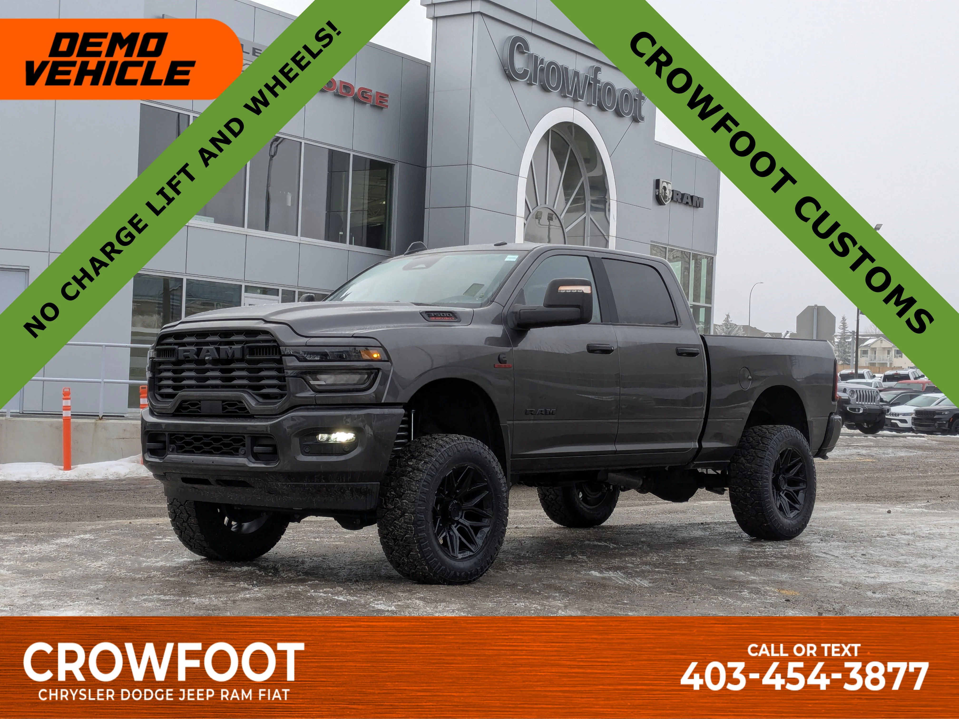 New 2025 Grey RAM BIG HORN - - CUMMINS HO - 5 LIFT - 35 A/T TIRES - FUELS & TONS MORE! image 1