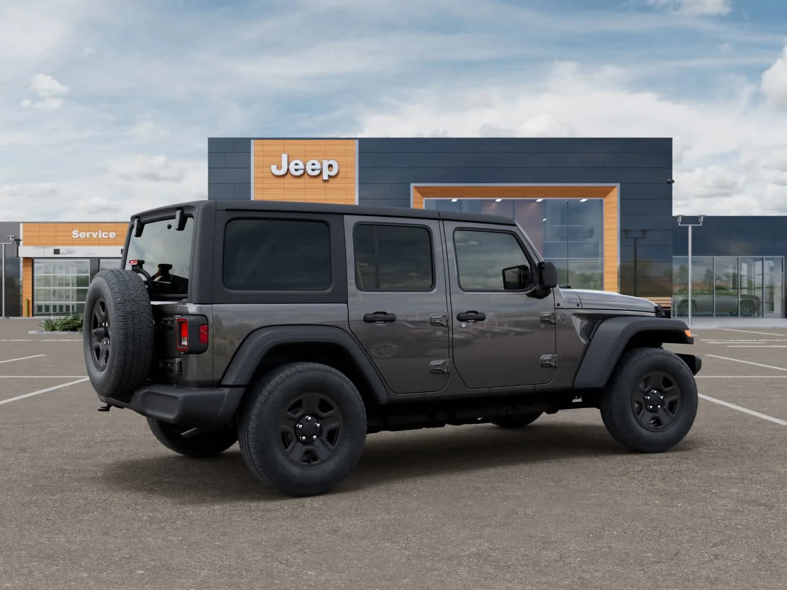 New 2027 Granite Crystal Metallic Clearcoat Jeep Sport image 4
