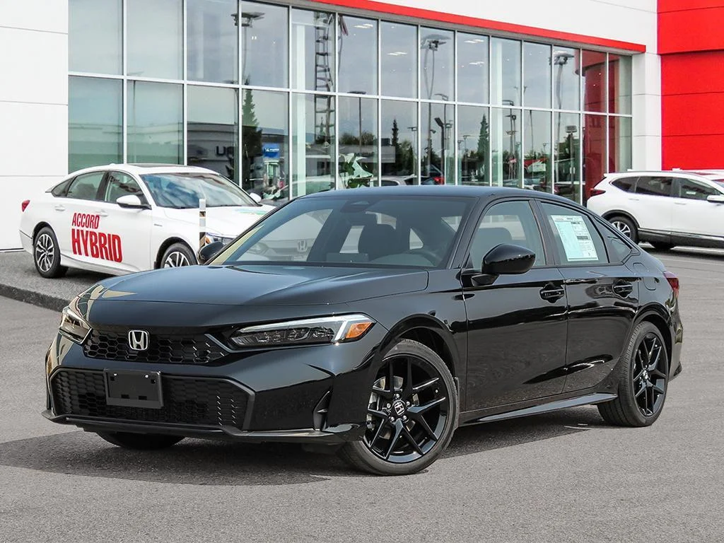 New 2026 Crystal Black Pearl Honda SPORT The sport sedan — reimagined for today image 1