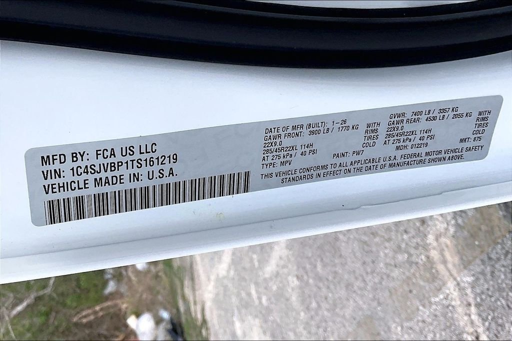 New 2026 Jeep Grand Wagoneer Limited 4D Sport Utility