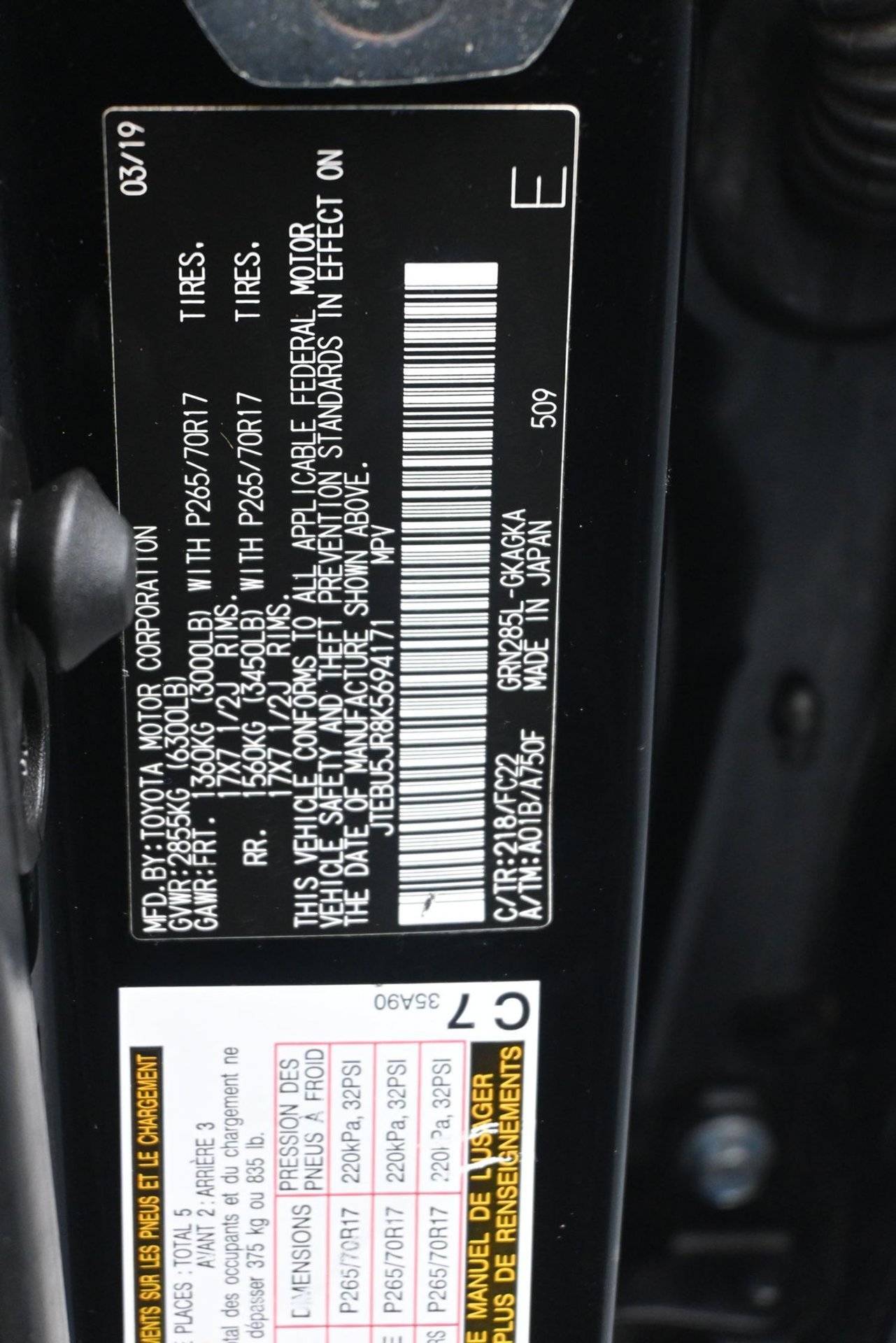 Used 2019 Midnight Black Metallic Toyota TRD Off-Road image 29