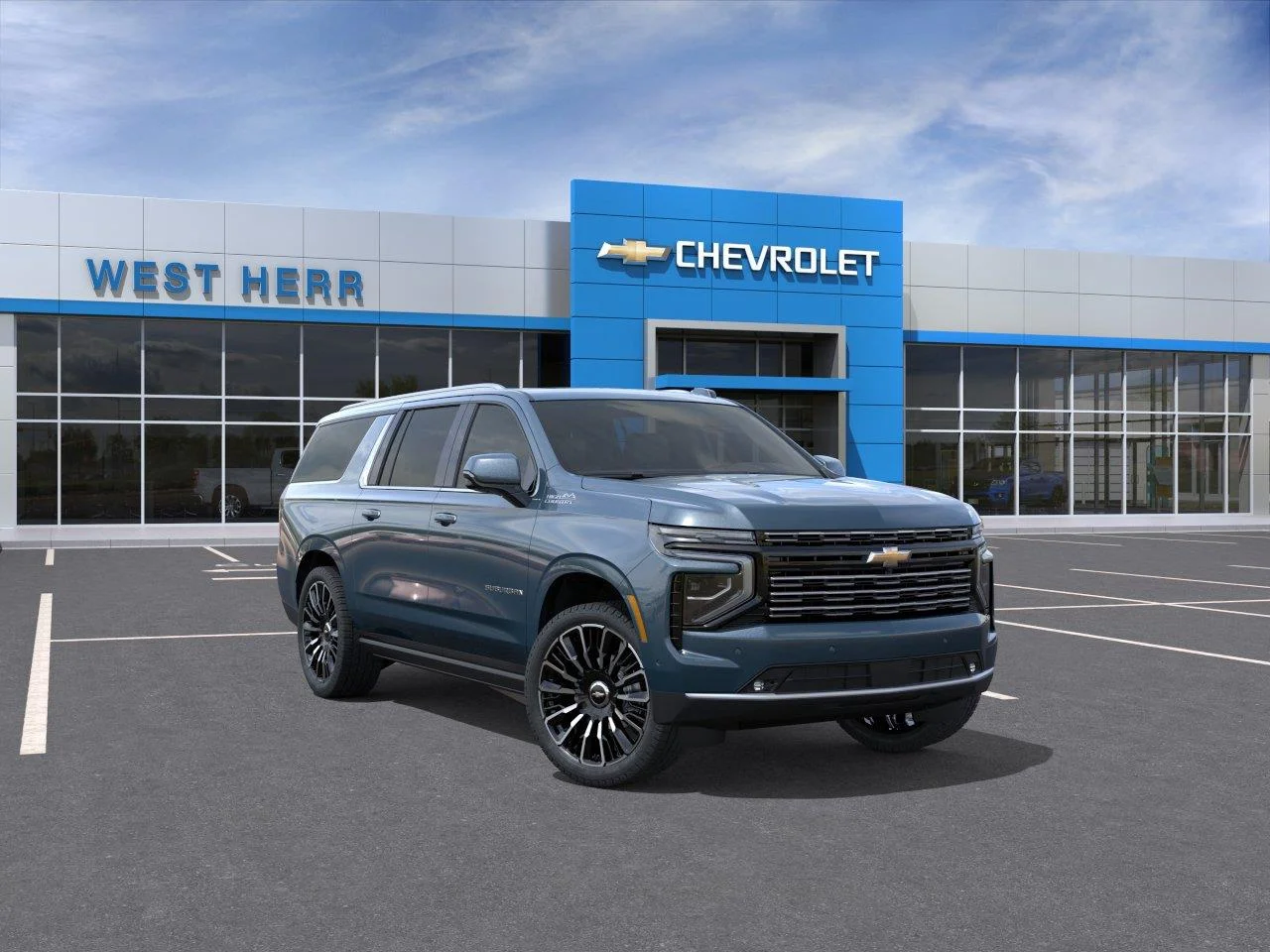New 2026 Lakeshore Blue Metallic Chevrolet High Country image 1
