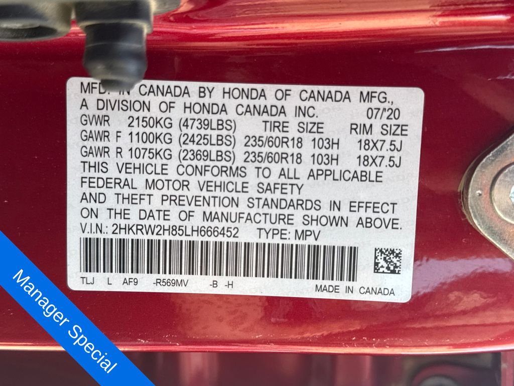 Used 2020 Red Honda EX-L image 30
