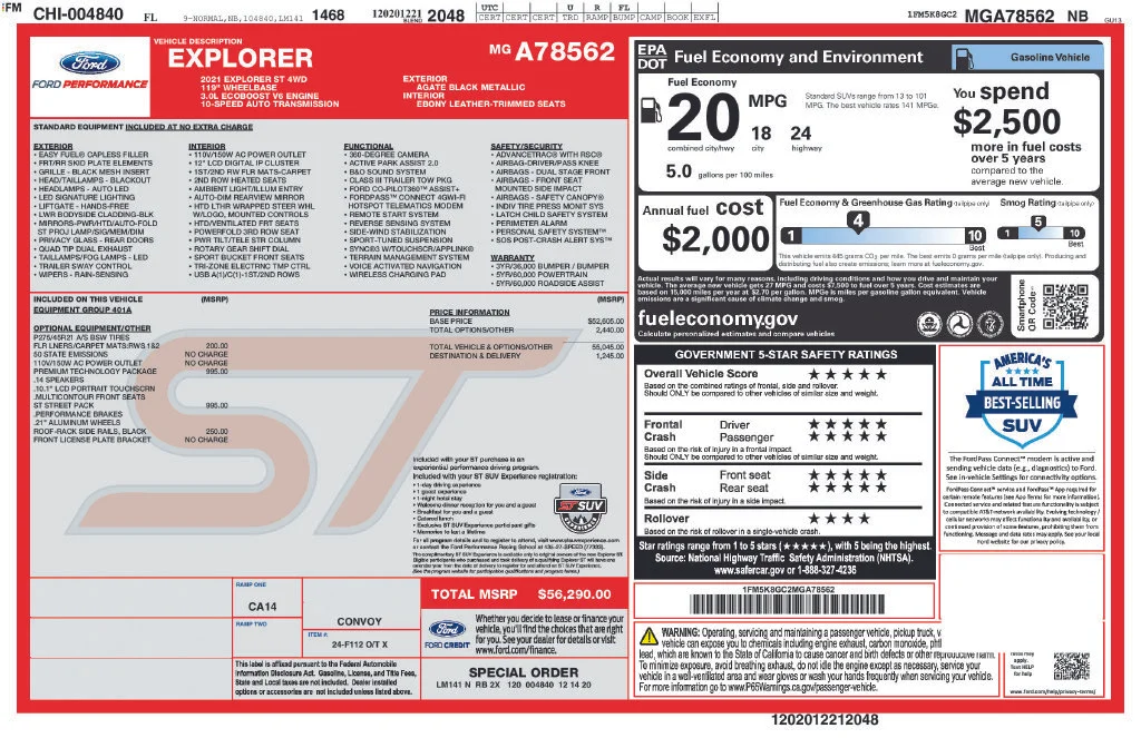 Used 2021 Black Ford ST image 4