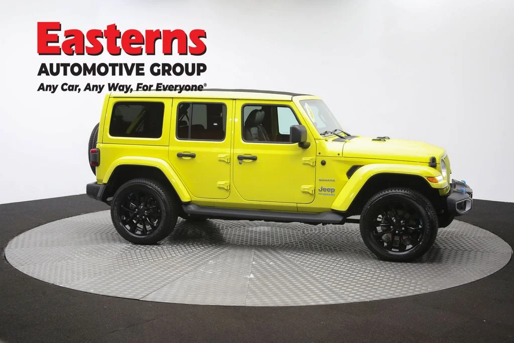 Used 2022 Yellow Jeep Unlimited Sahara 4xe image 47